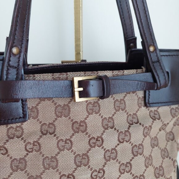 GUCCI Monogram Canvas Small Tote Bag - Picture 6 of 16
